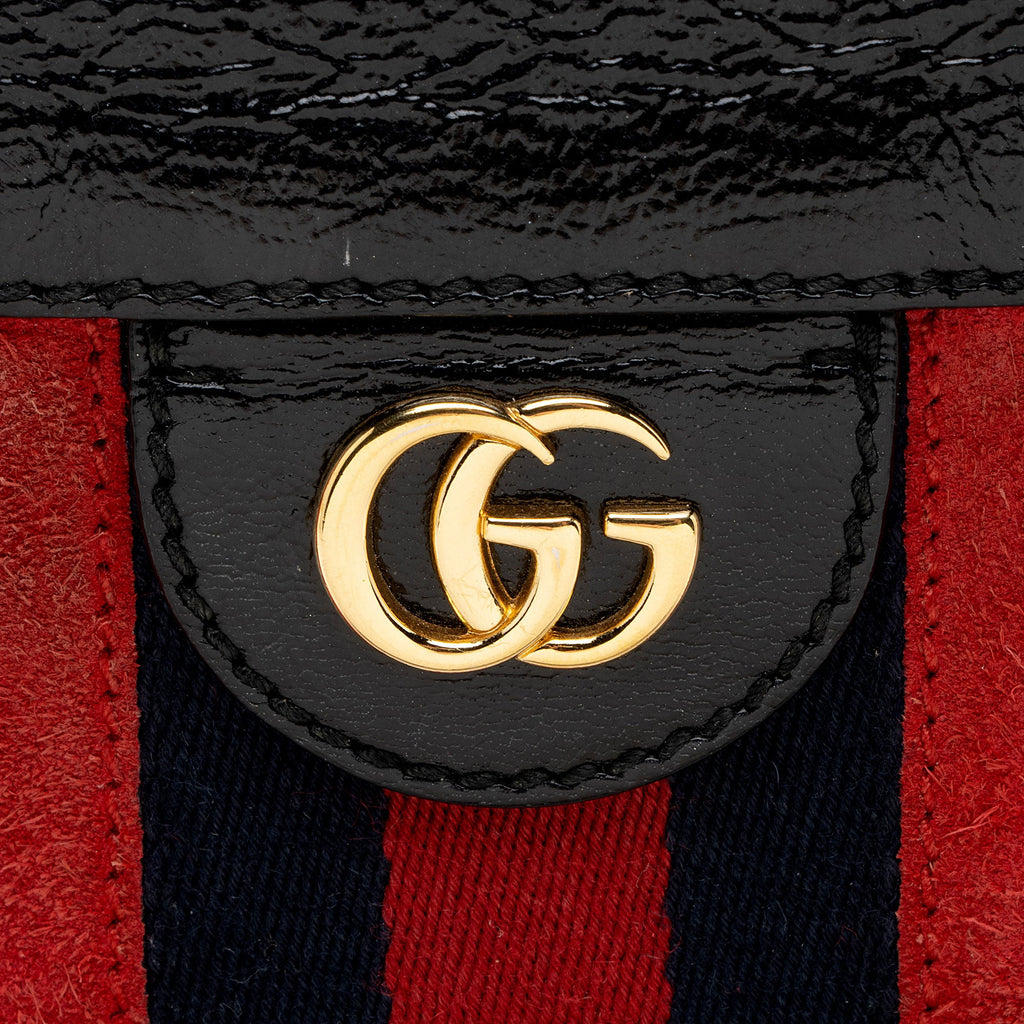 Gucci Suede Ophidia Medium Chain Shoulder Bag