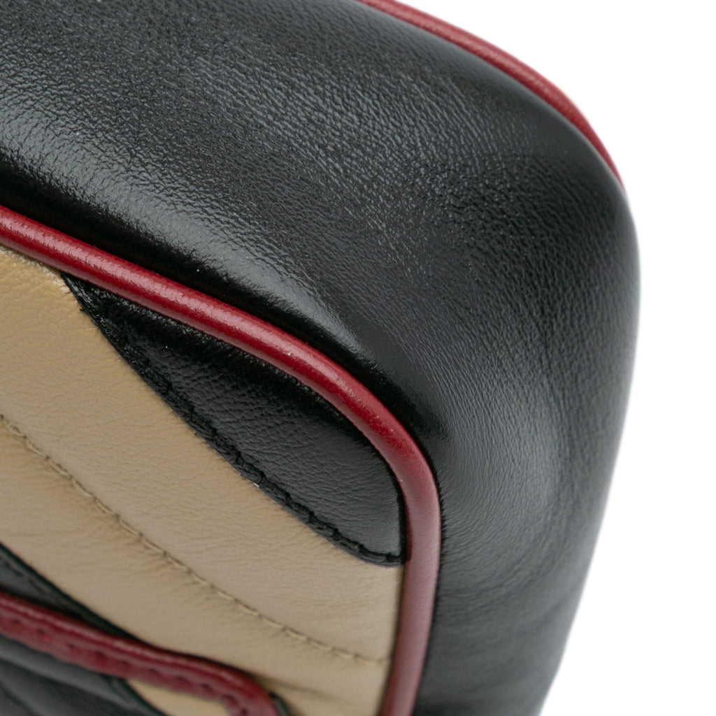 Gucci Super Mini GG Marmont Matelasse Leather Torchon Flap Crossbody