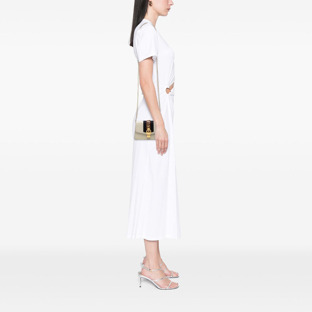Gucci Super Mini Leather Sylvie Chain Crossbody