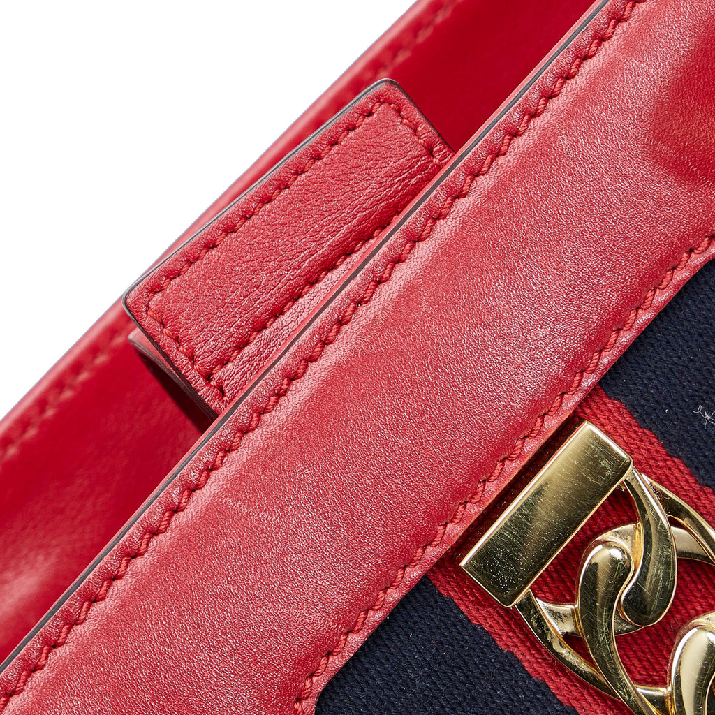 Gucci Sylvie Web Top Handle Satchel