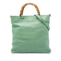 Gucci Tall Calfskin Bamboo Shopper Tote