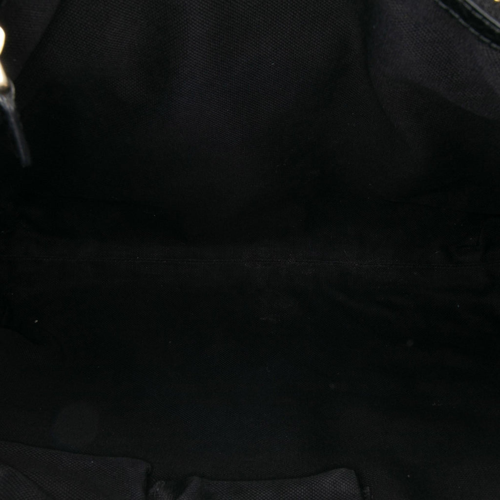 Gucci Tall Leather Bamboo Shopper Tote