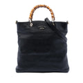 Gucci Tall Leather Bamboo Shopper Tote