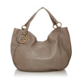 Gucci Twill Leather Tote Bag (SHG-32764)