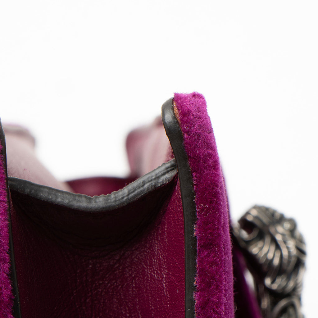 Gucci Velvet Crystal Dionysus Mini Shoulder Bag