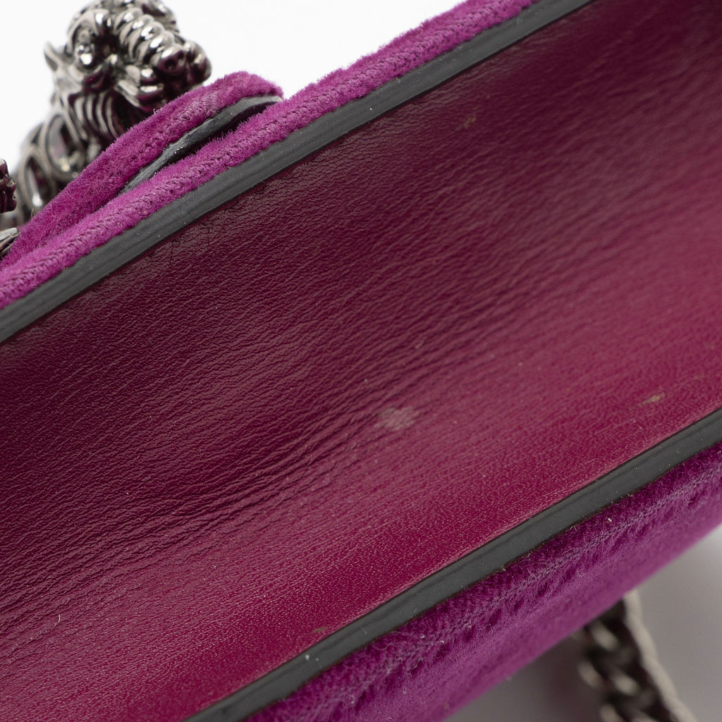Gucci Velvet Dionysus Super Mini Bag (SHF-p2rCnJ)