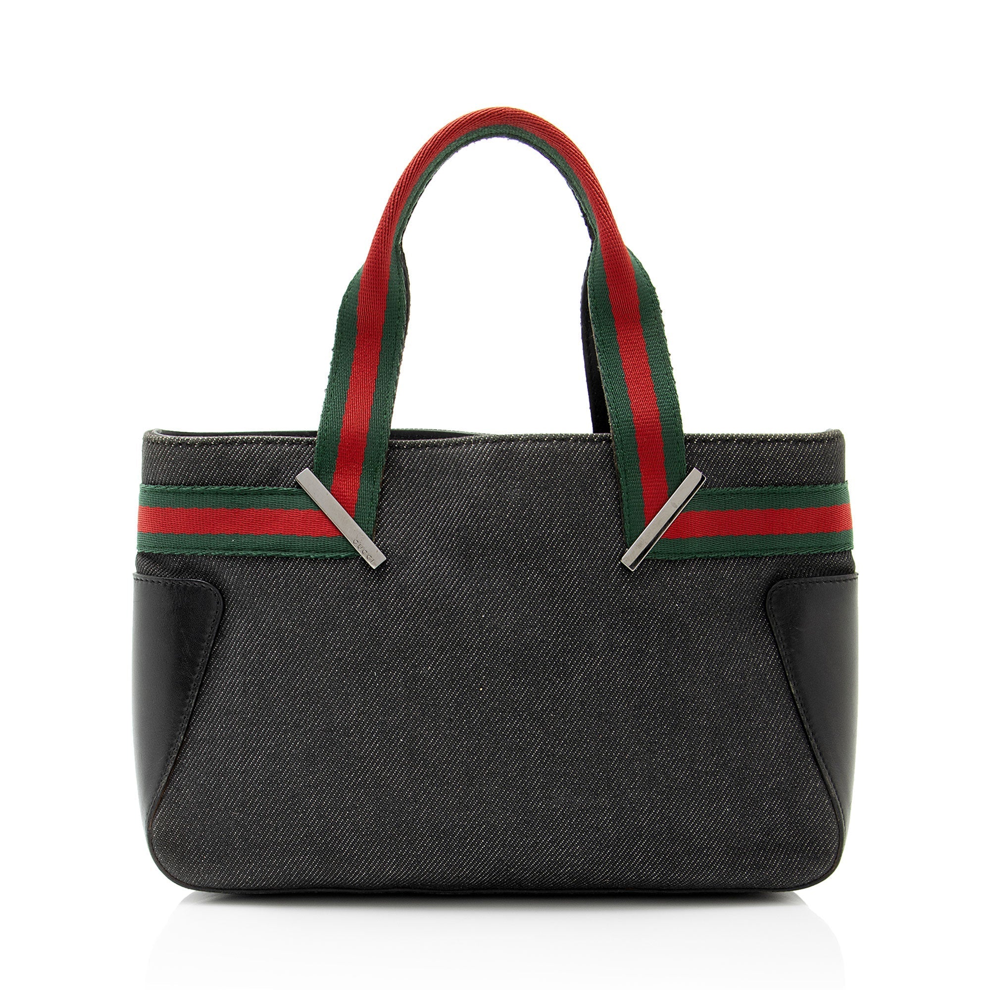 Gucci Vintage Denim Web Tote