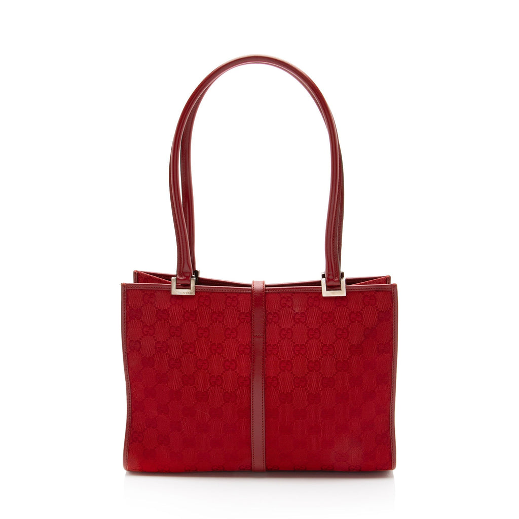 Gucci Vintage GG Canvas Bardot Shoulder Bag