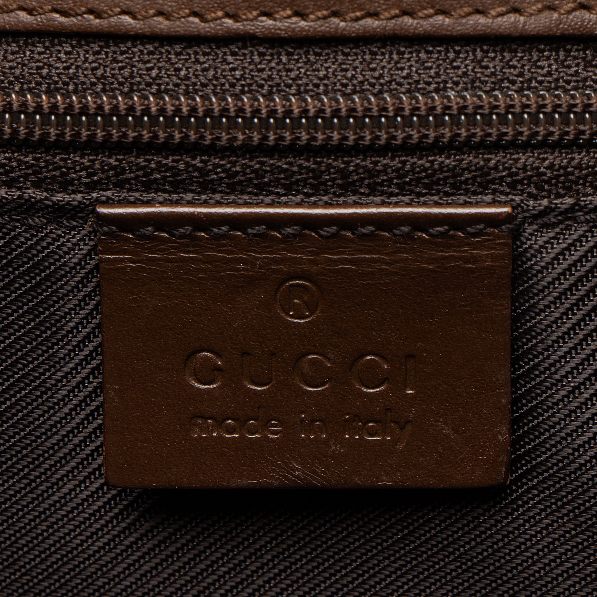 Gucci Vintage GG Canvas Bardot Small Satchel