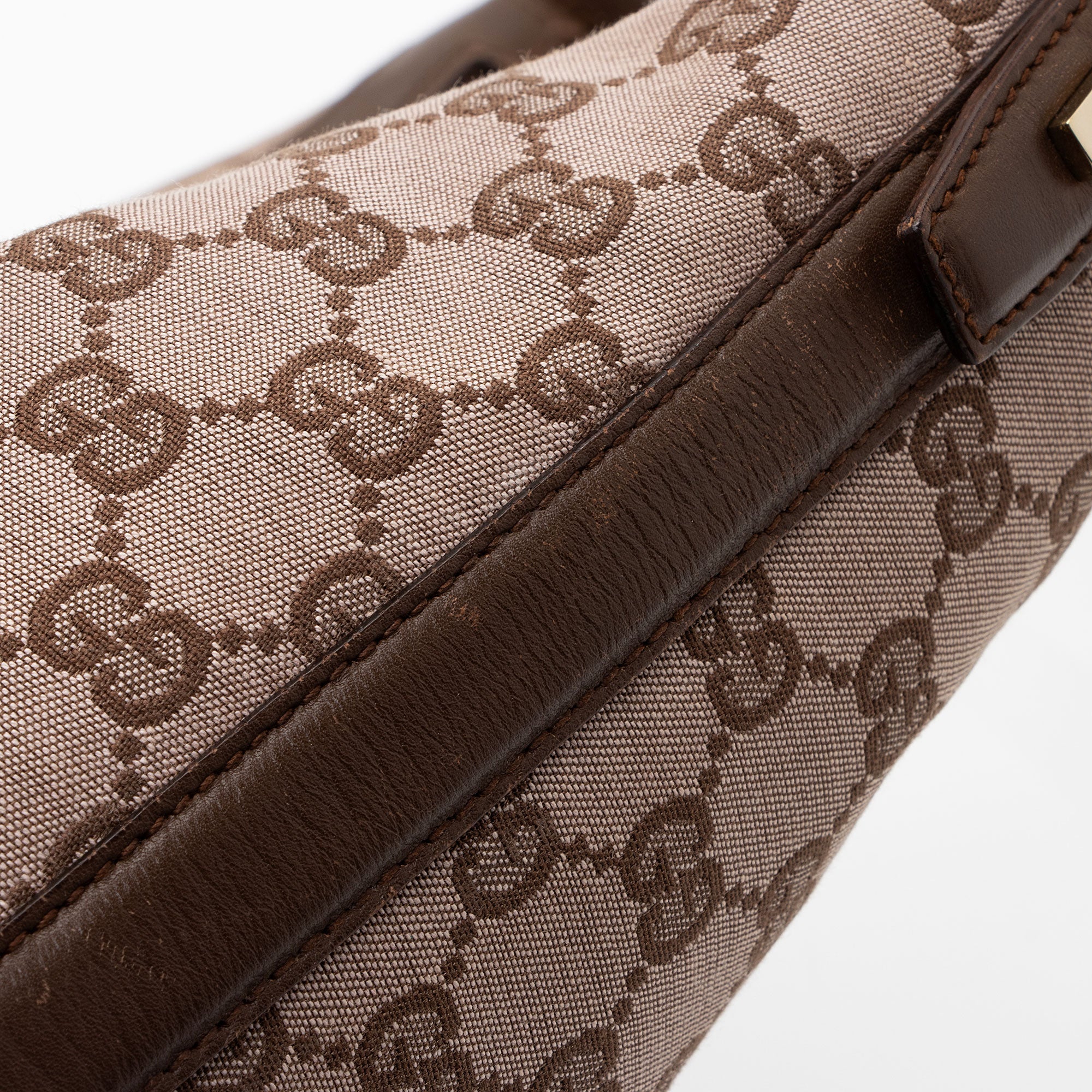 Gucci Vintage GG Canvas Hobo (SHF-A3NrpF)