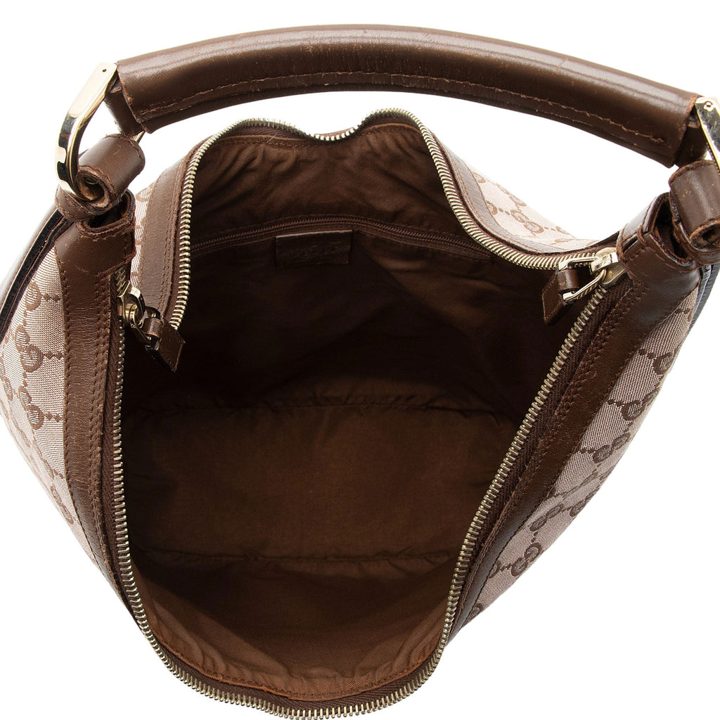 Gucci Vintage GG Canvas Hobo (SHF-A3NrpF)