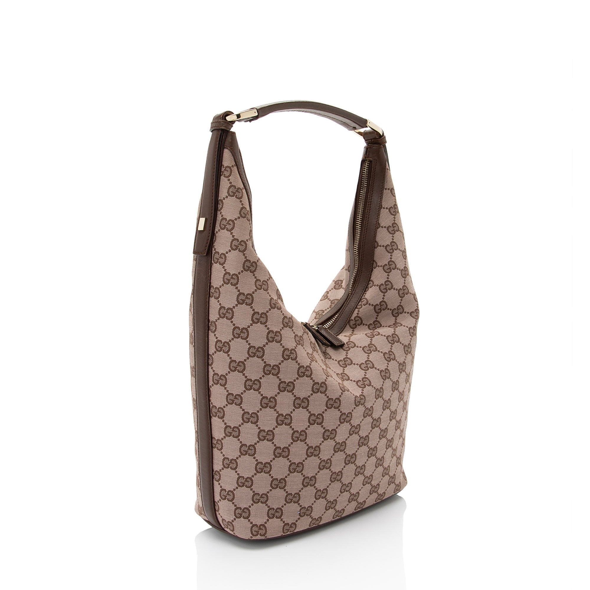 Gucci Vintage GG Canvas Hobo (SHF-A3NrpF)