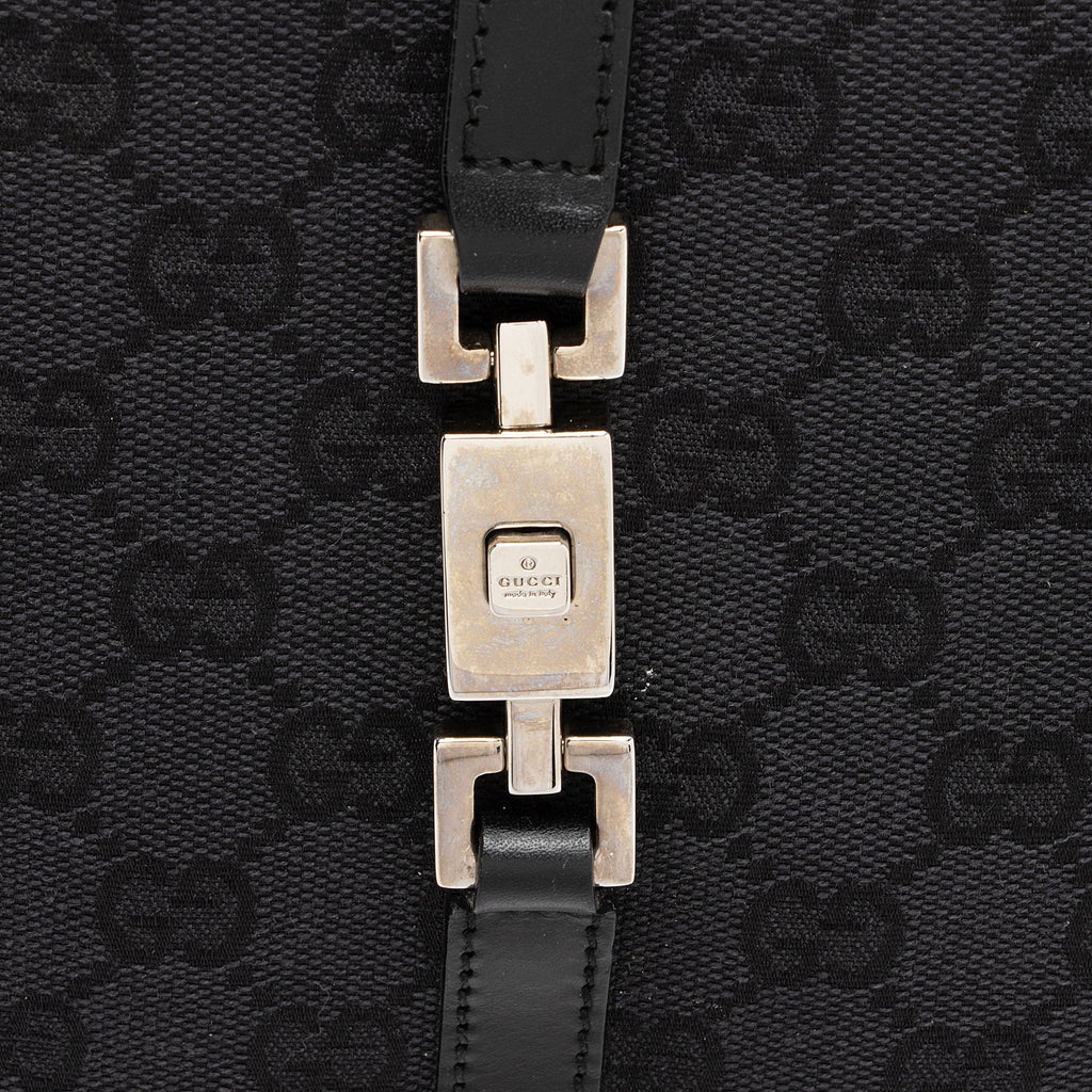 Gucci Vintage GG Canvas Jackie Dome Satchel (SHF-TGvarJ)