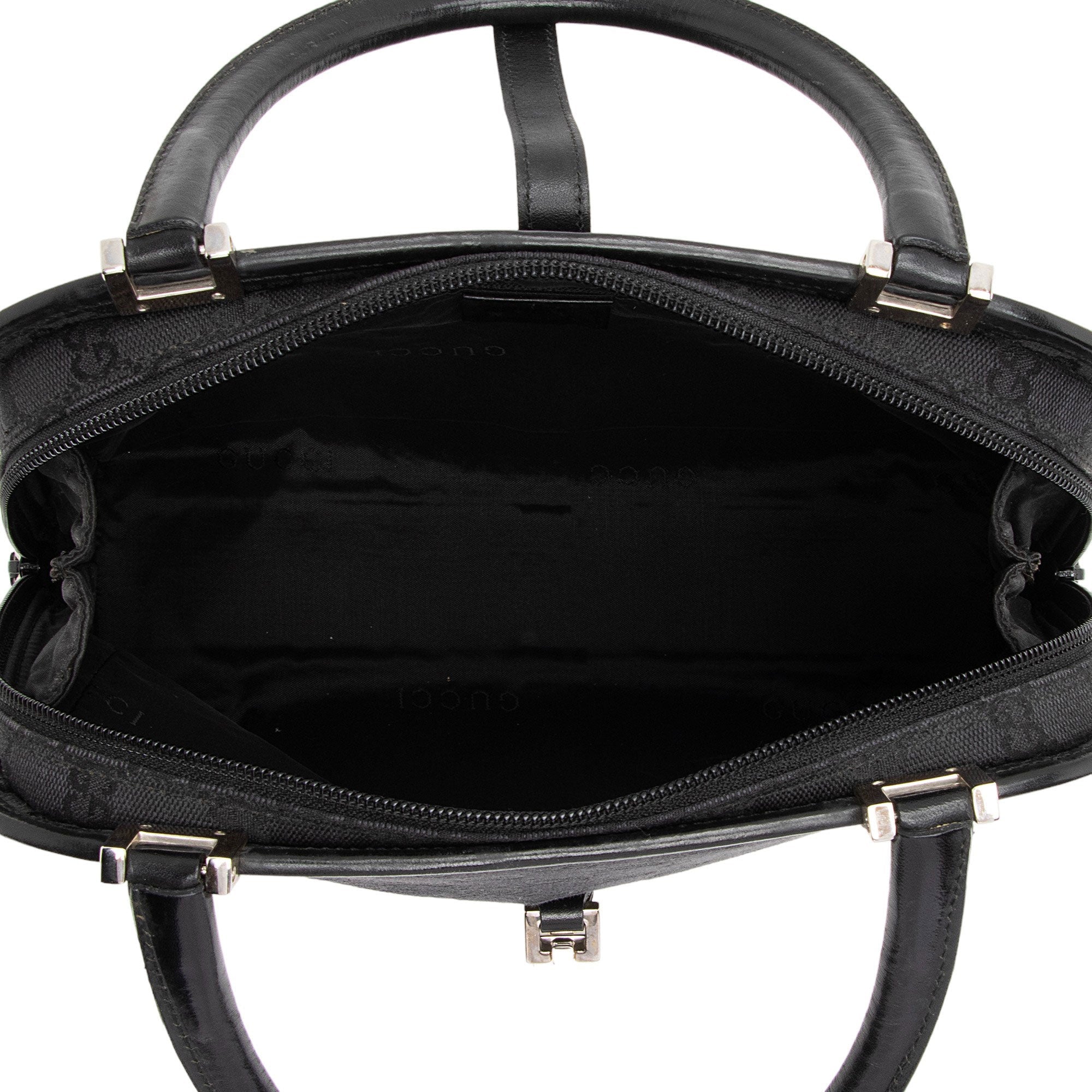 Gucci Vintage GG Canvas Jackie Dome Satchel (SHF-TGvarJ)