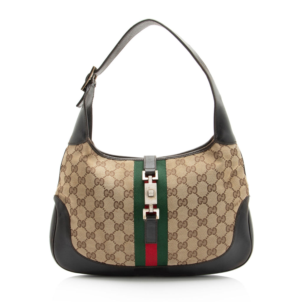 Gucci Vintage GG Canvas Jackie Shoulder Bag