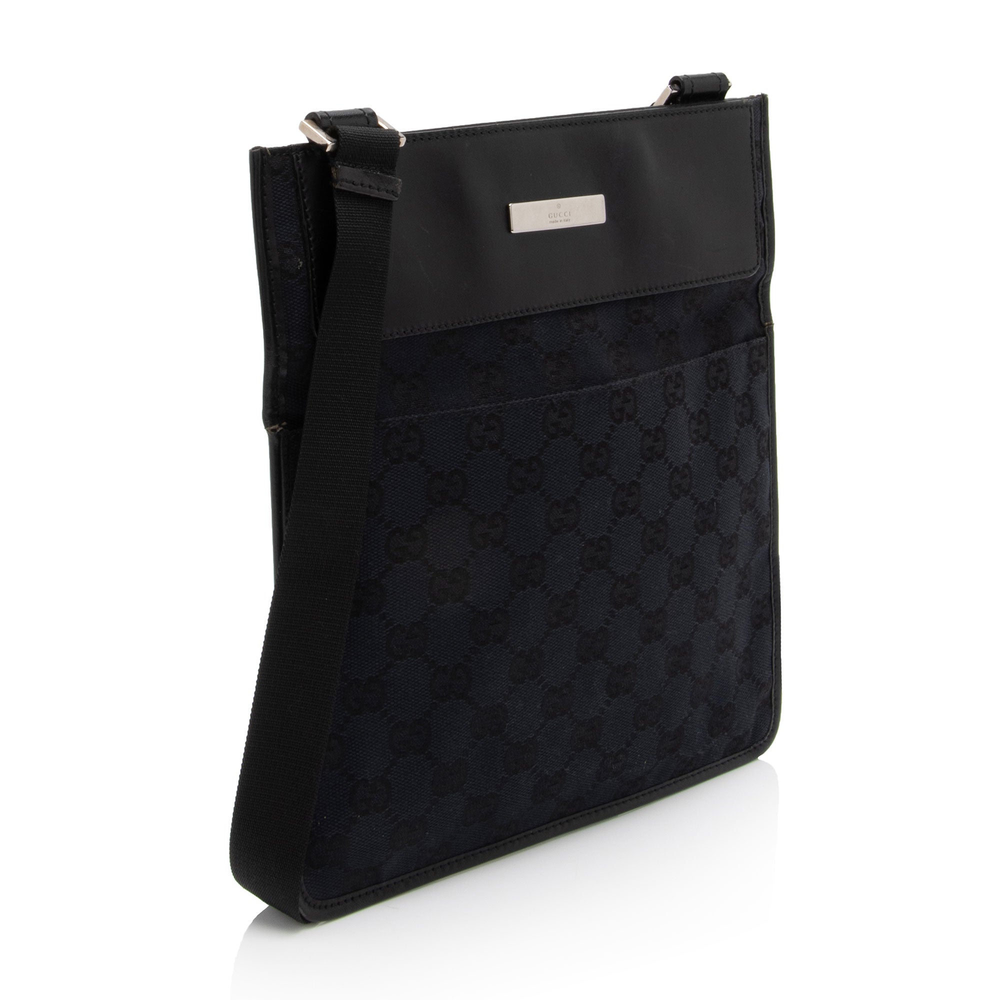 Gucci Vintage GG Canvas Messenger (SHF-jzVt7I)