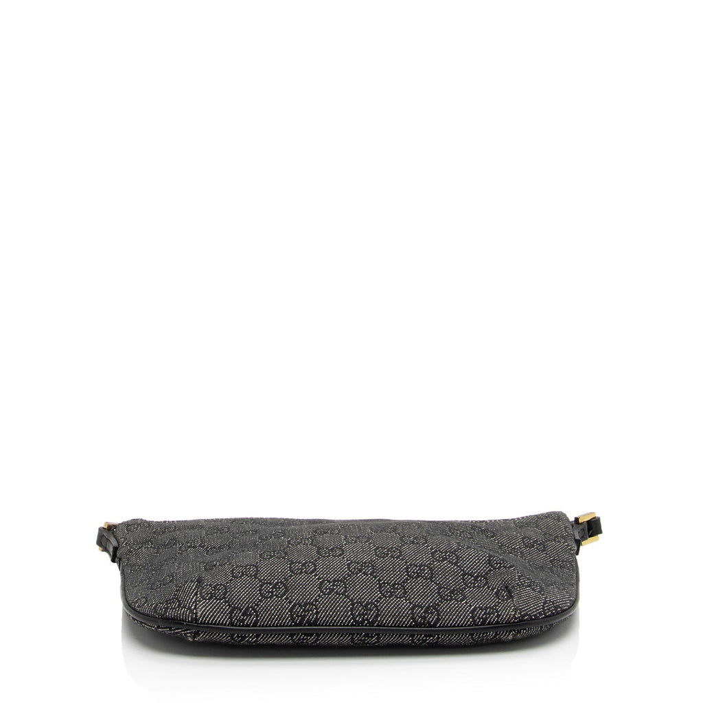 Gucci Vintage GG Denim Small Shoulder Bag (SHF-yTYszL)