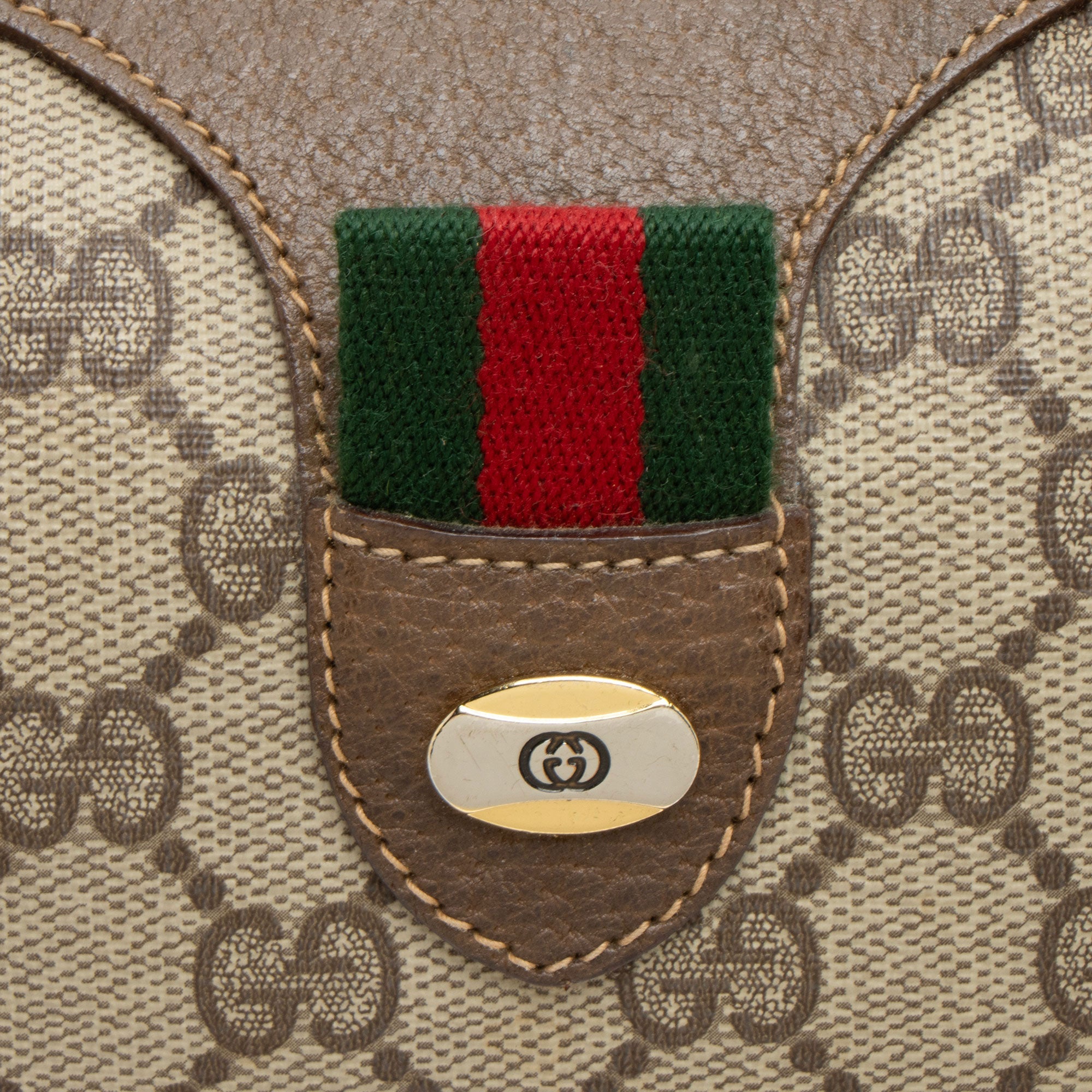 Gucci Vintage GG Supreme Web Boston Bag