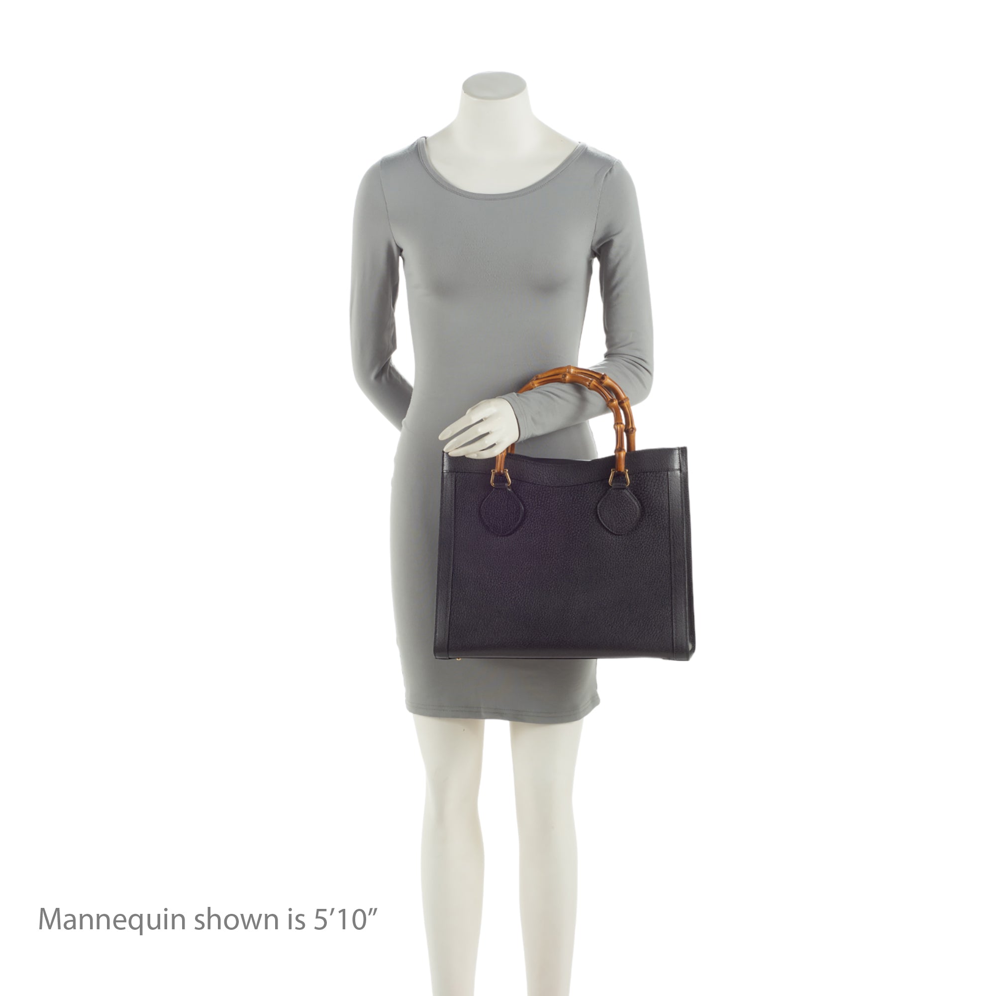 Gucci Vintage Leather Bamboo Diana Tote (SHF-7SmqFT)
