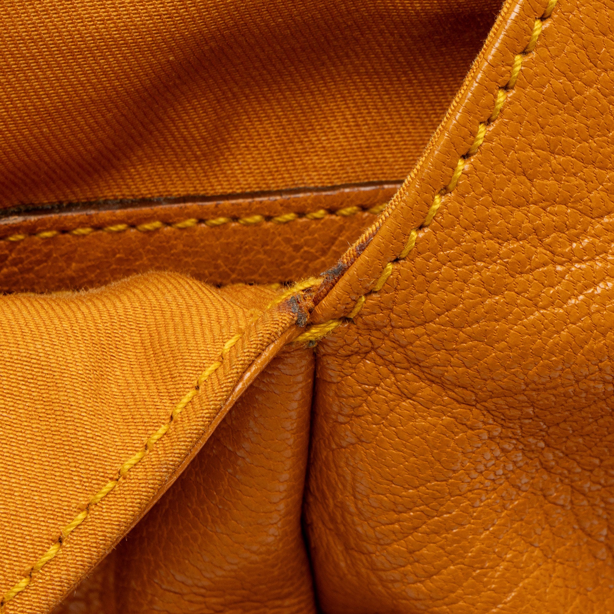 Gucci Vintage Leather Bamboo Studded Hobo