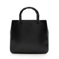 Gucci Vintage Leather Cinghiale Bamboo Tote (SHF-15878)