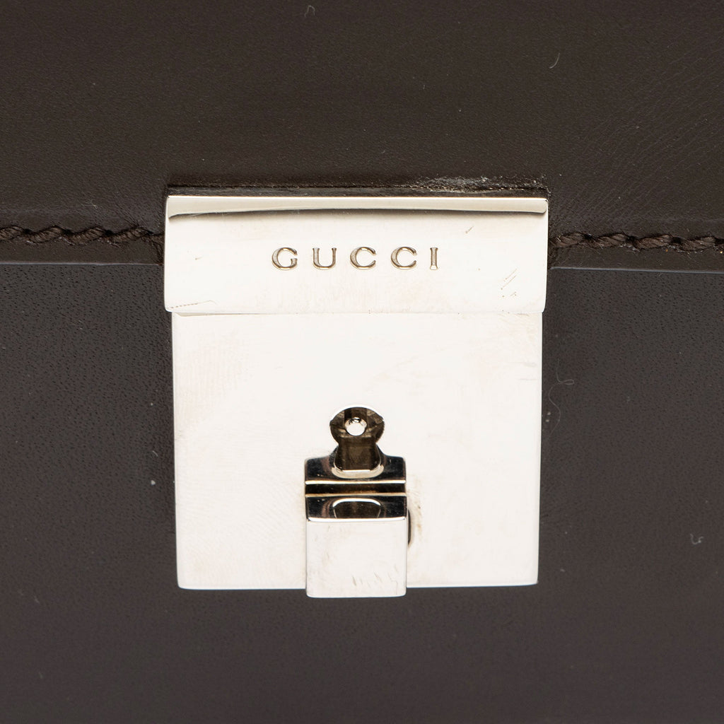 Gucci Vintage Leather Padlock Wristlet