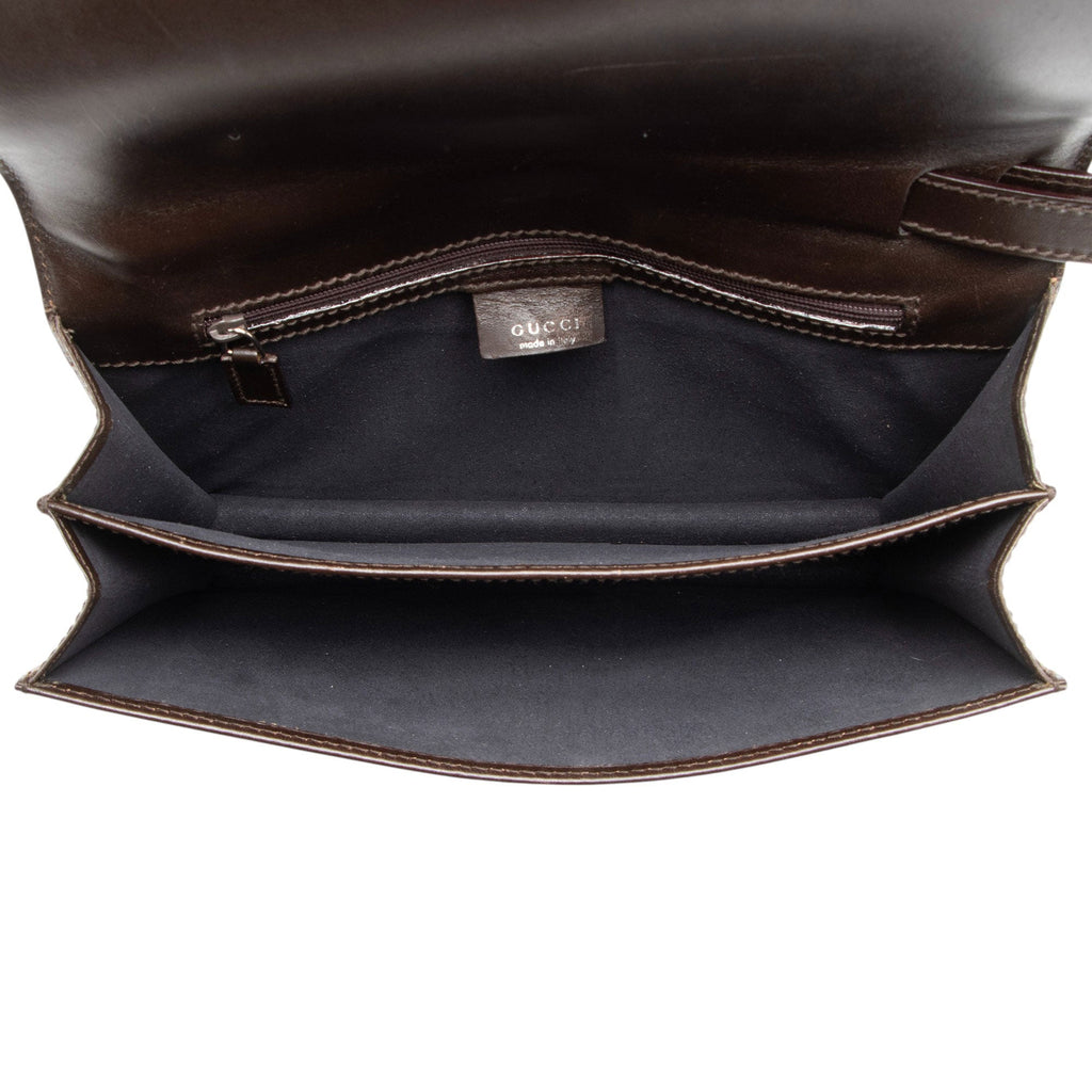 Gucci Vintage Leather Padlock Wristlet