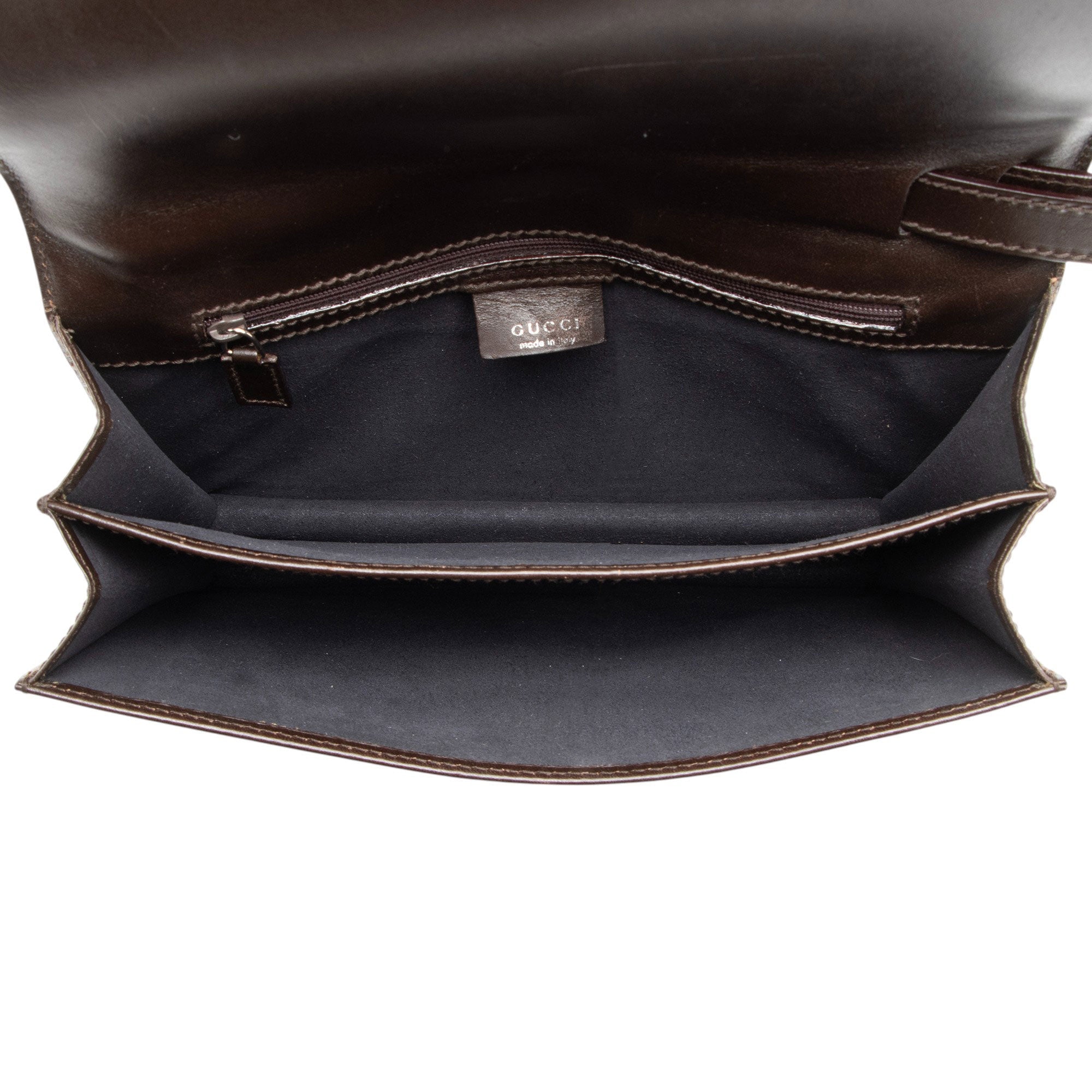 Gucci Vintage Leather Padlock Wristlet