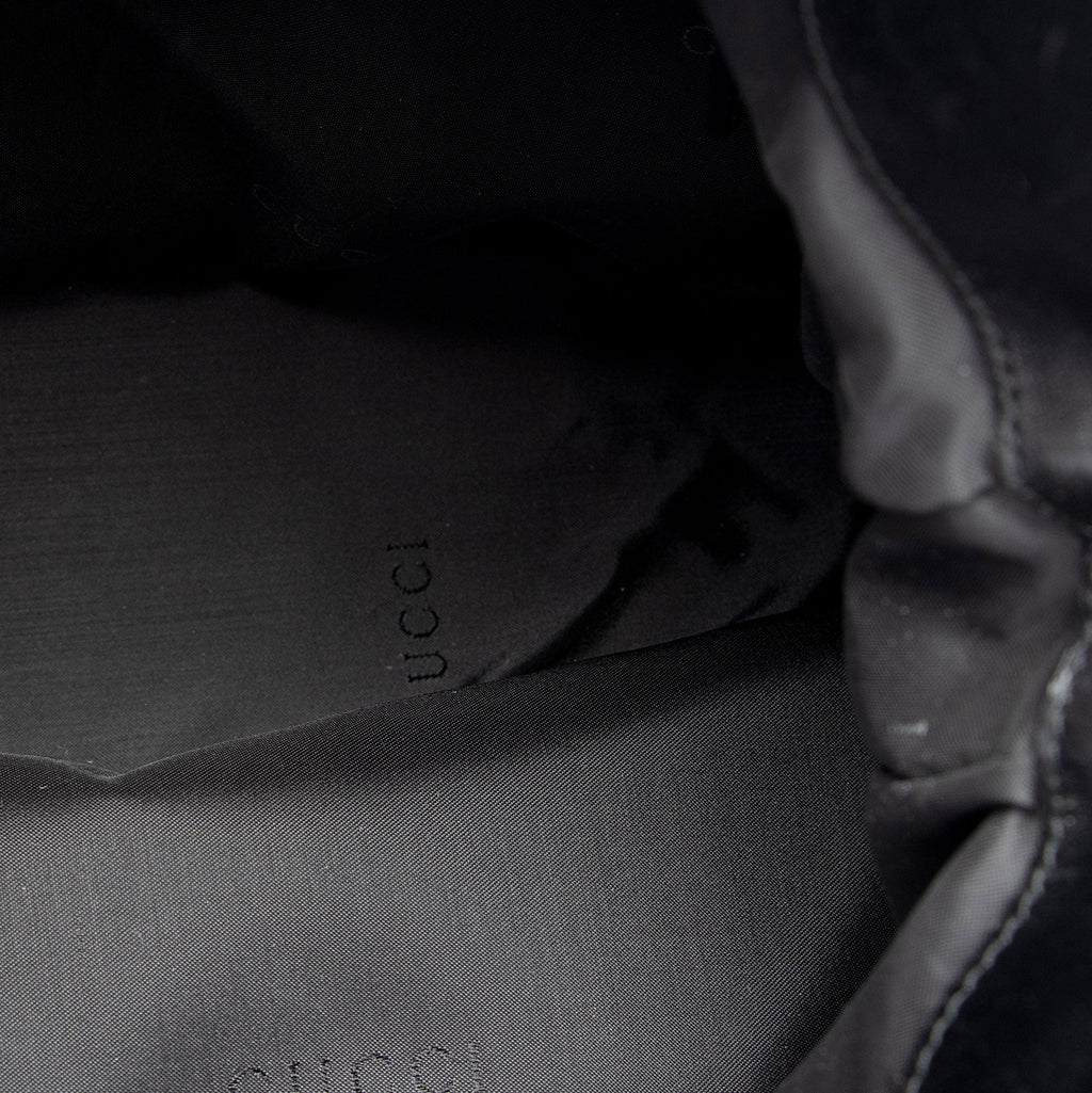 Gucci Vintage Nylon Bamboo Hobo (SHF-4WRjjt)