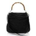 Gucci Vintage Nylon Bamboo Shoulder Bag