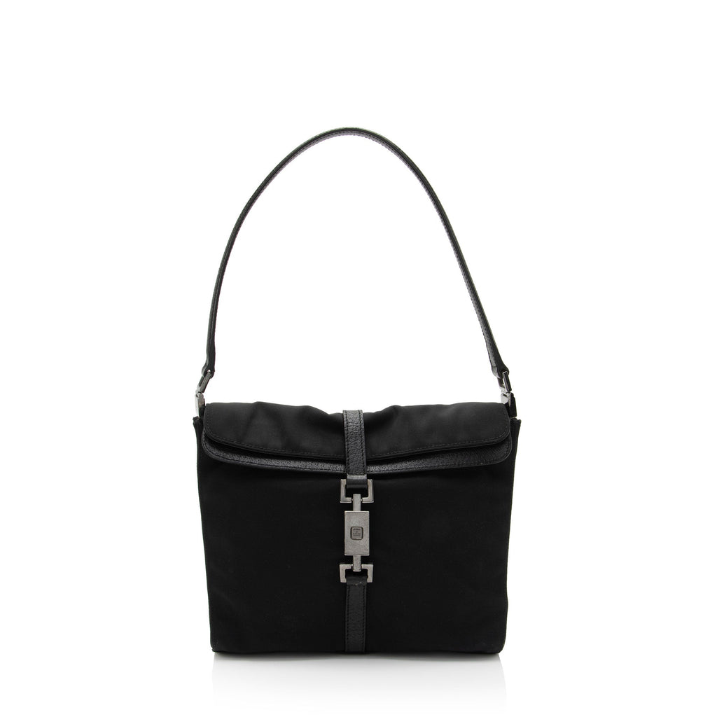 Gucci Vintage Nylon Jackie Shoulder Bag (SHF-oYUpgI)