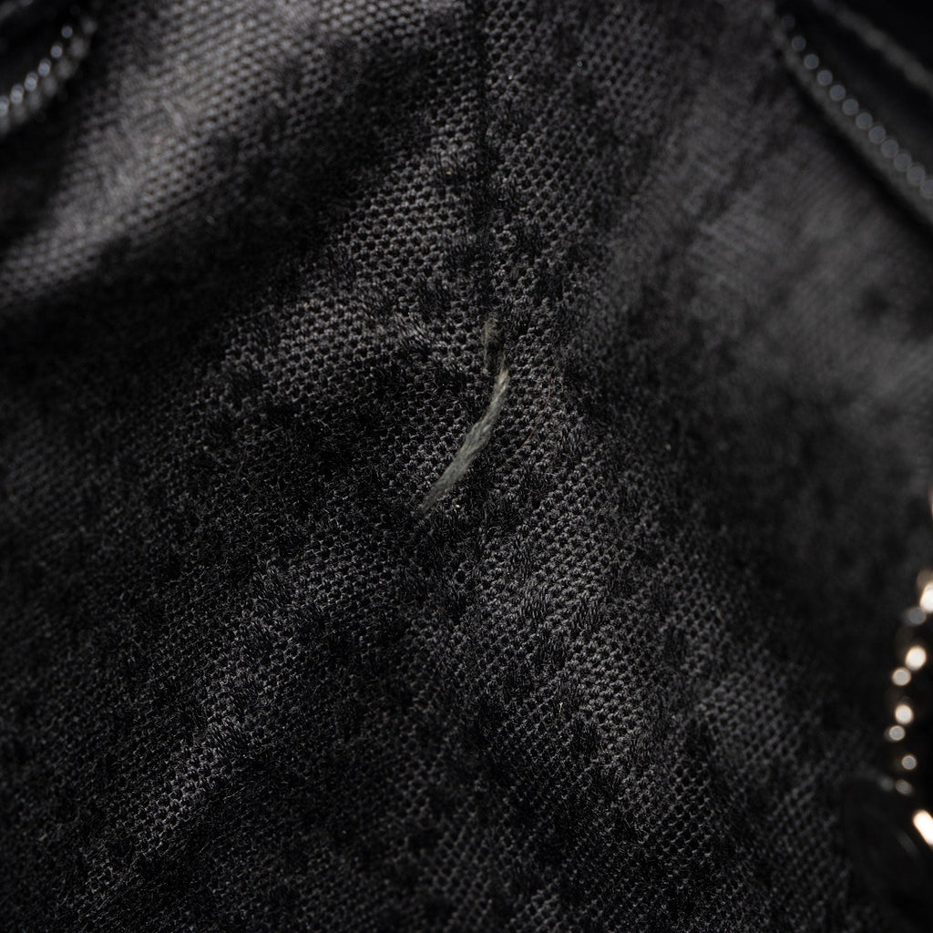 Gucci Vintage Quilted Nylon Bamboo Tote