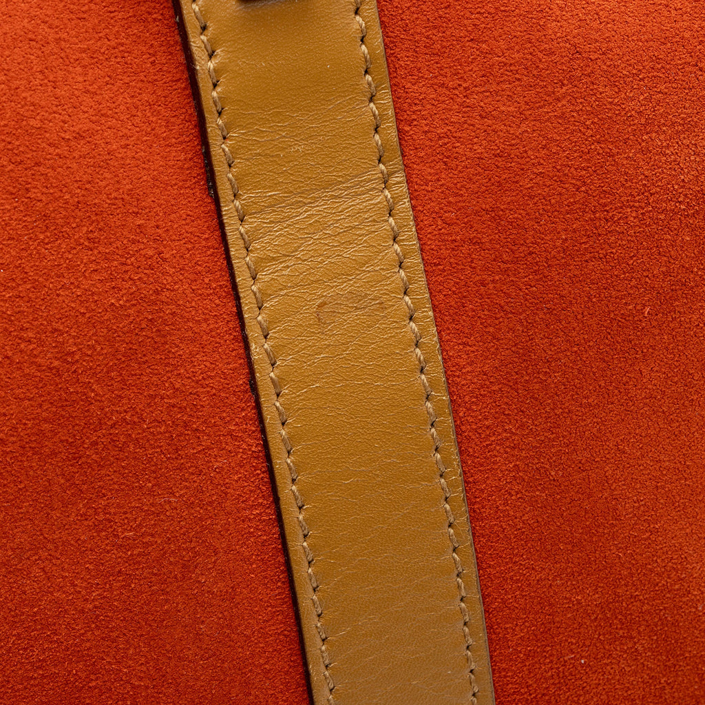 Gucci Vintage Suede Leather Small Boston Bag