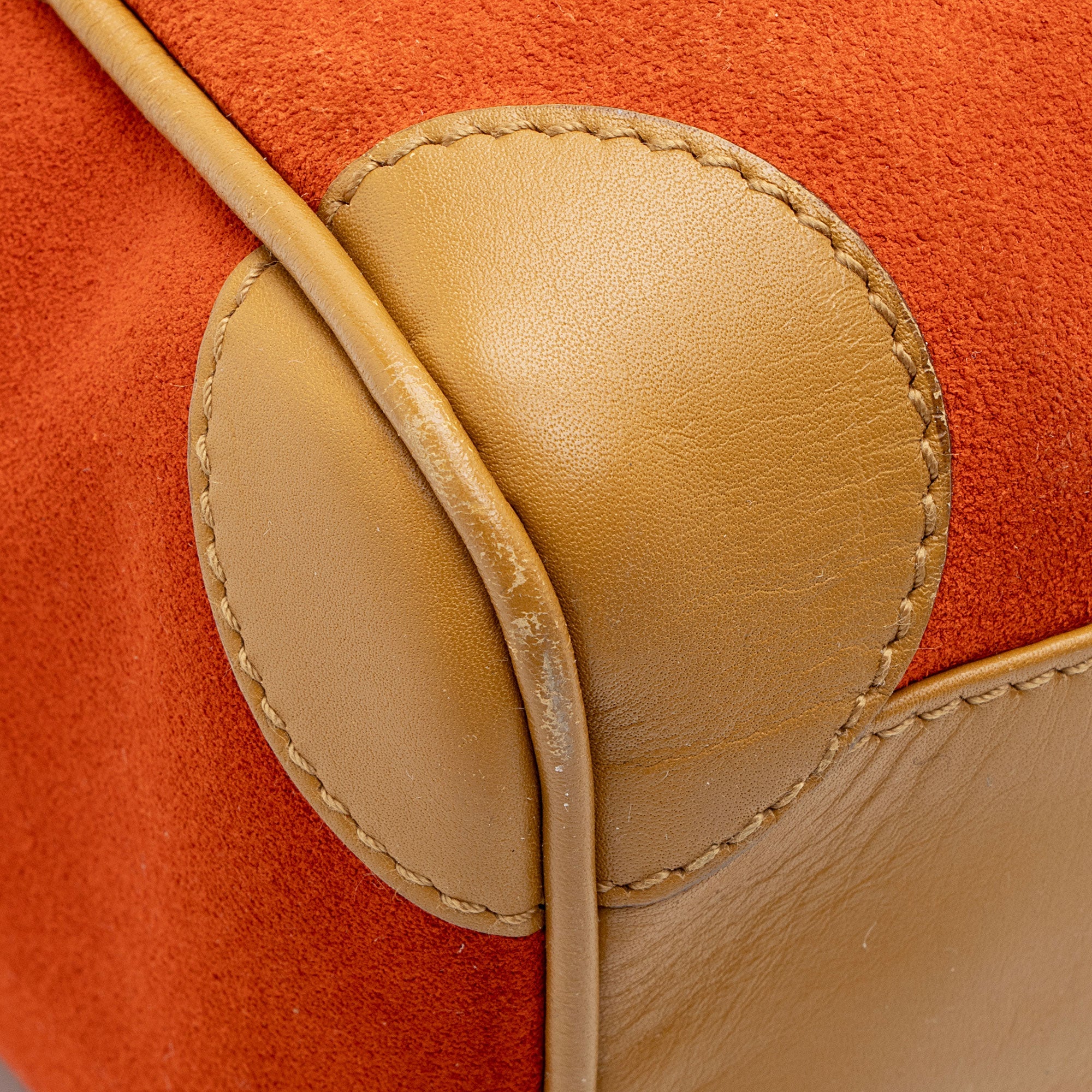 Gucci Vintage Suede Leather Small Boston Bag