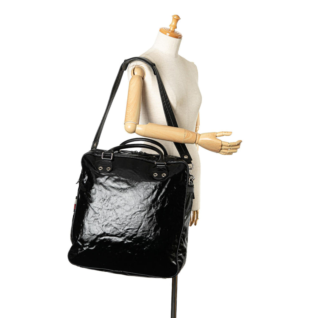 Gucci Web Coated Canvas Satchel (SHG-1WQEfr)