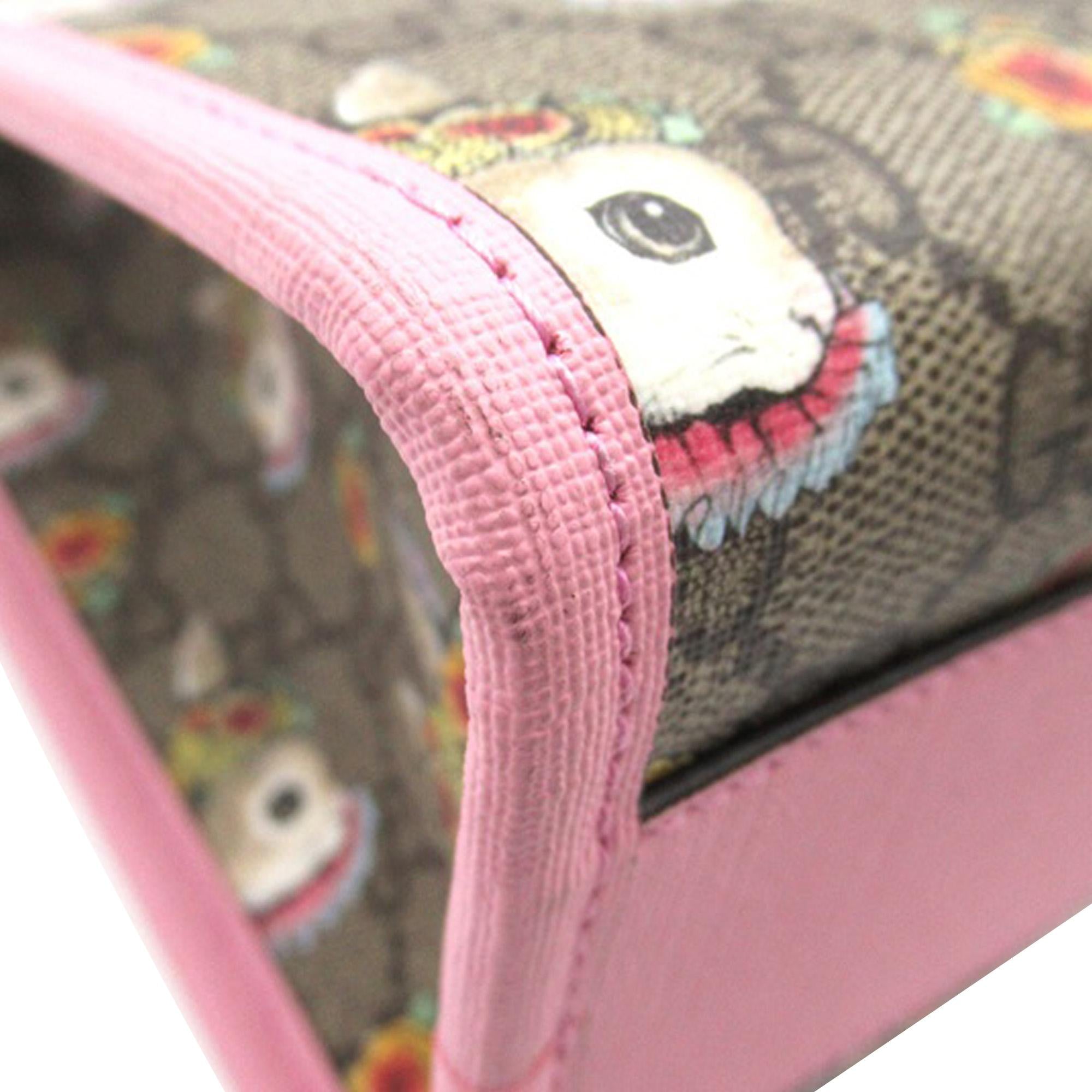Gucci Yuko Higuchi GG Supreme Floral Rabbit Satchel (SHG-0nTePk)