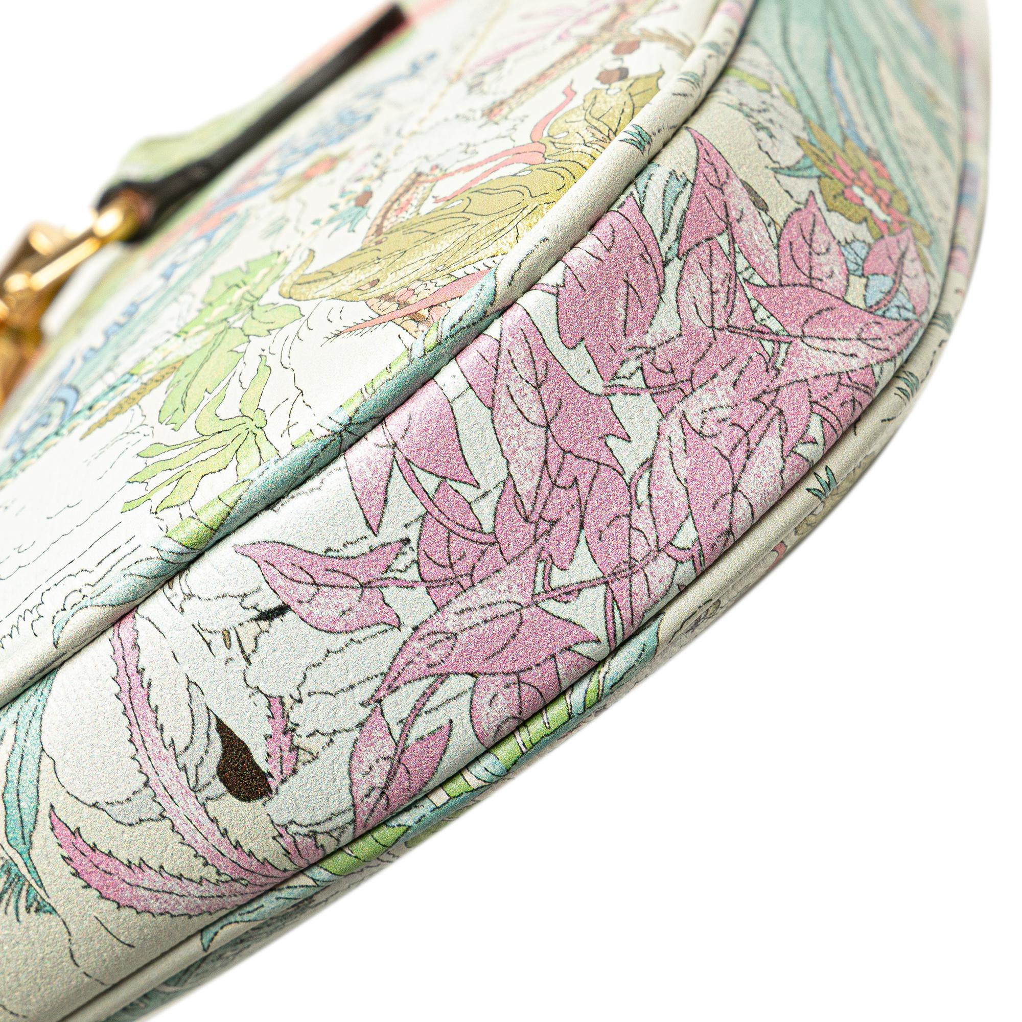 Gucci Yuko Higuchi Small Calfskin  Floral Print Jackie 1961