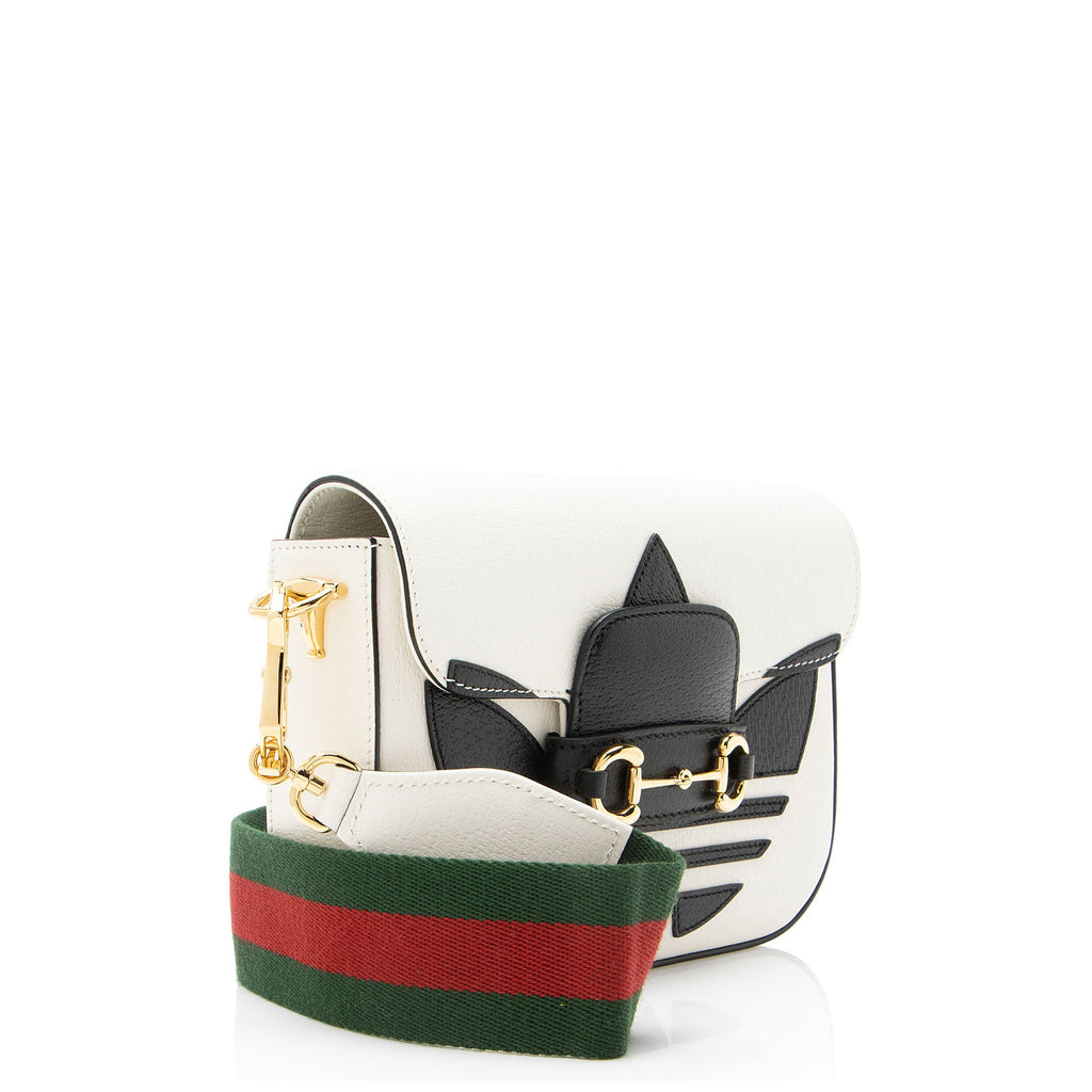 Gucci x Adidas Calfskin Horsebit 1955 Small Shoulder Bag