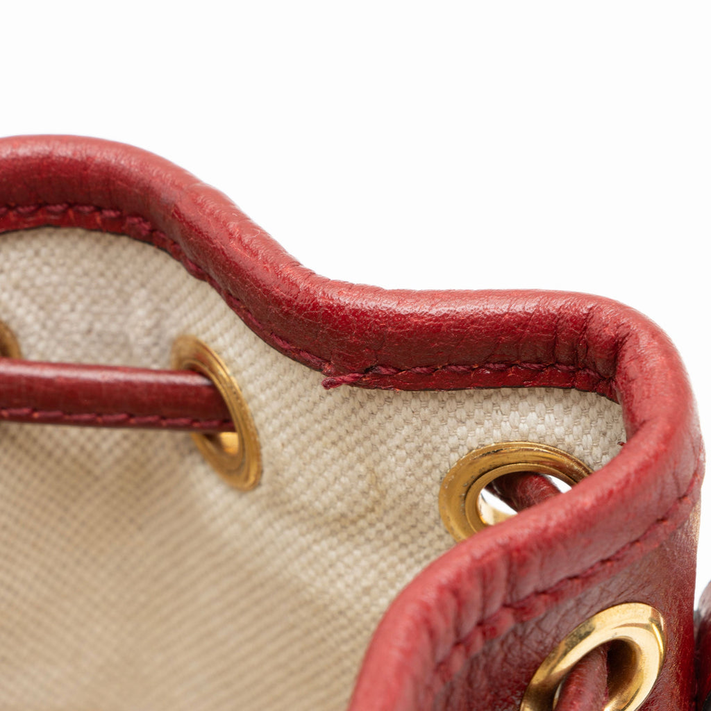 Gucci x Doraemon Micro GG Canvas Mini Bucket Bag