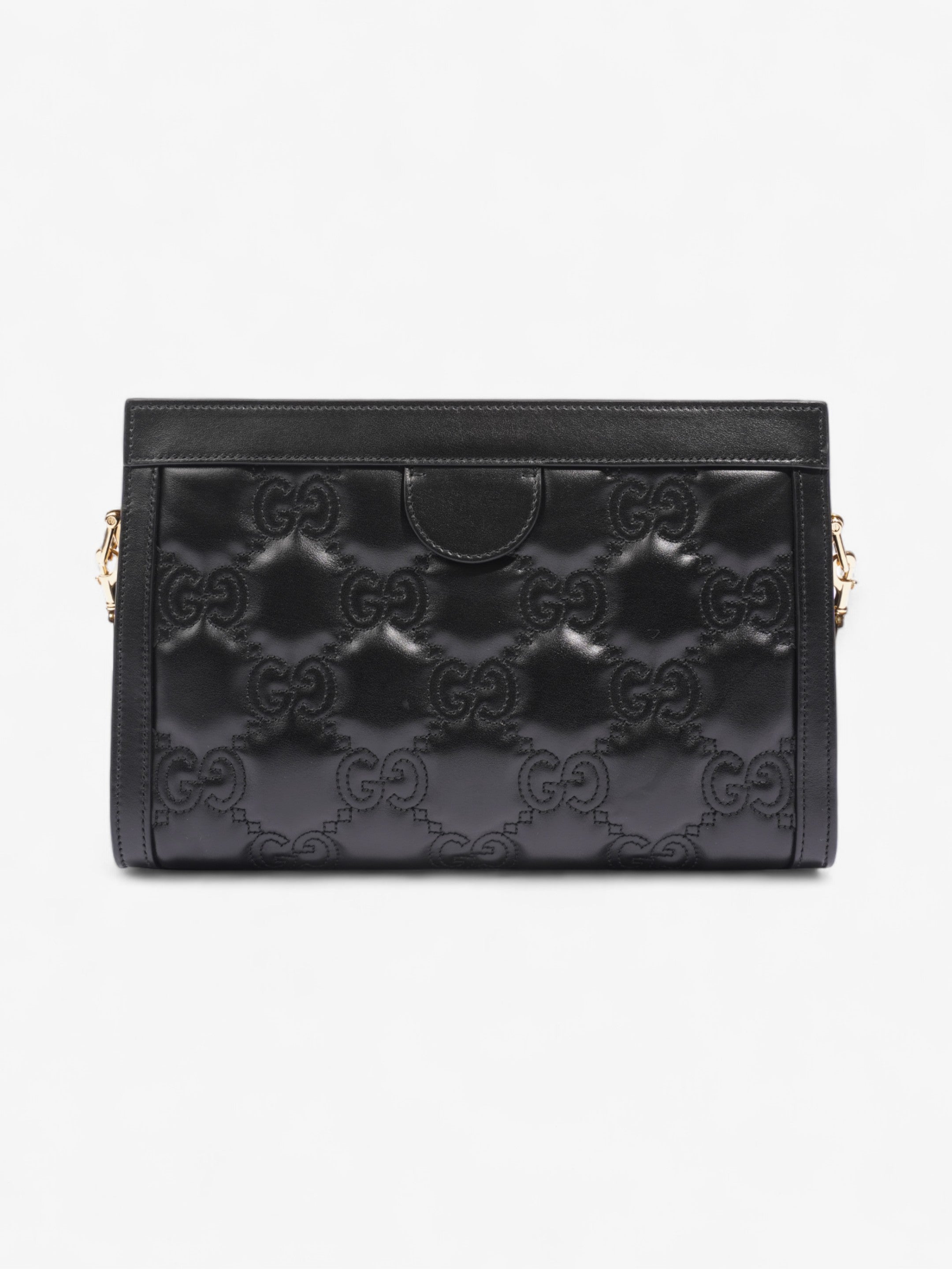 Gucci GG Shoulder Bag Black Matelasse Leather Small