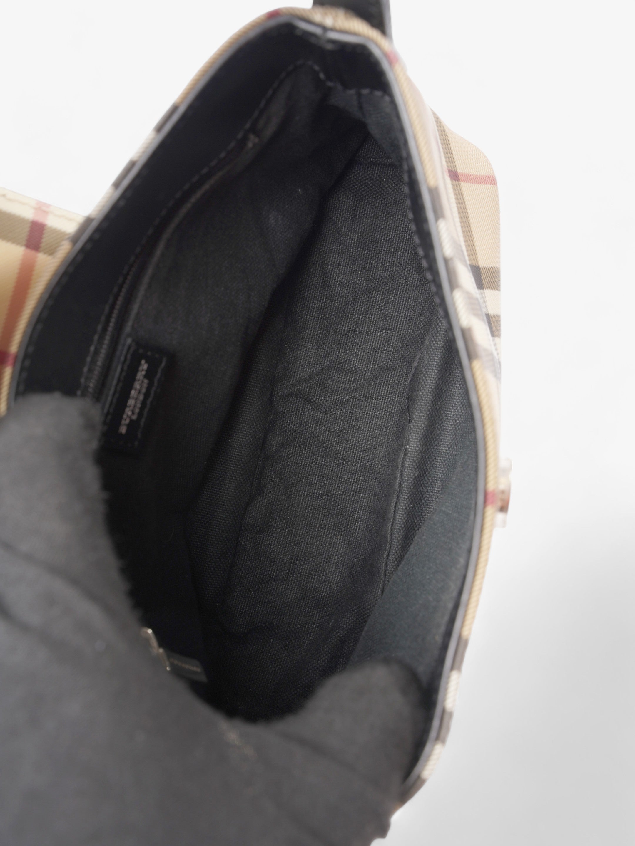 Burberry Small Tote House Check / Black PVC