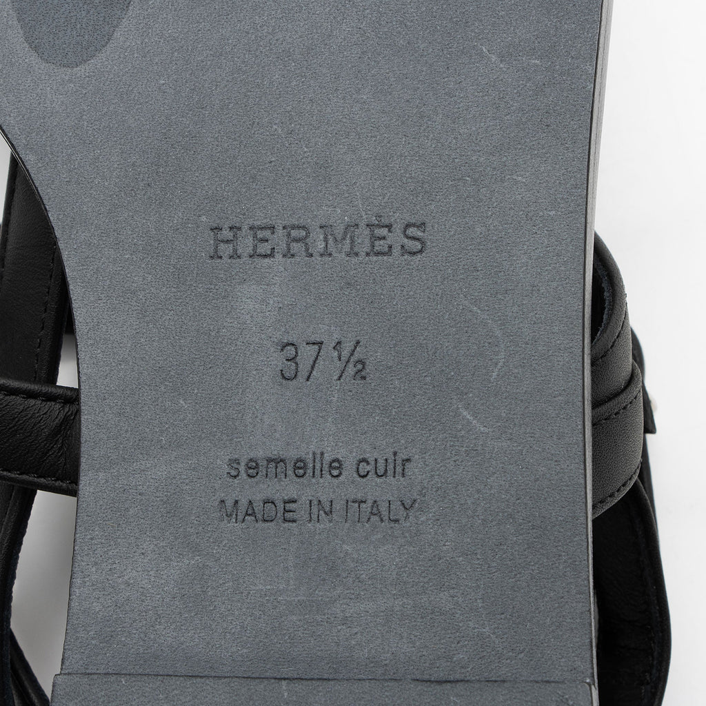 Hermes Calfskin Harmonie Gladiator Sandals - Size 7.5 / 37.5