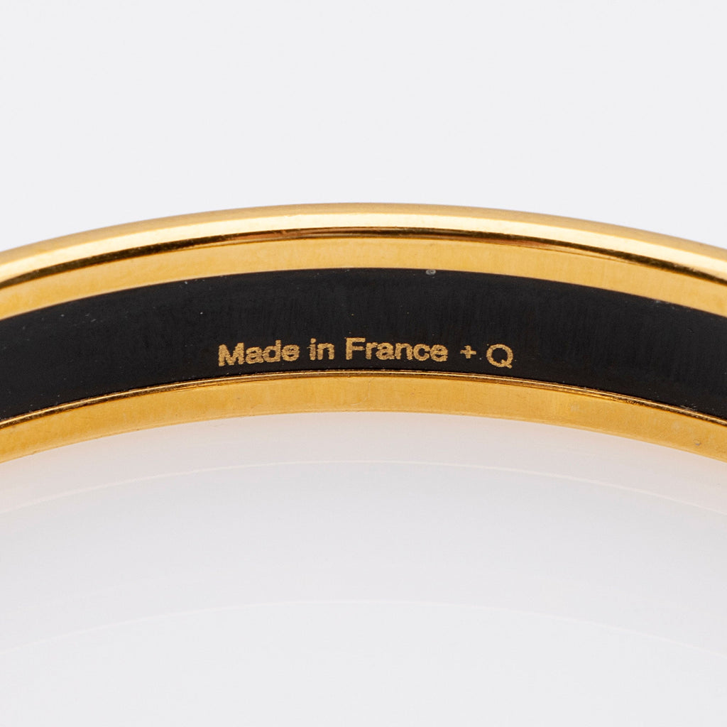 Hermes Enamel Caleche Narrow Bangle