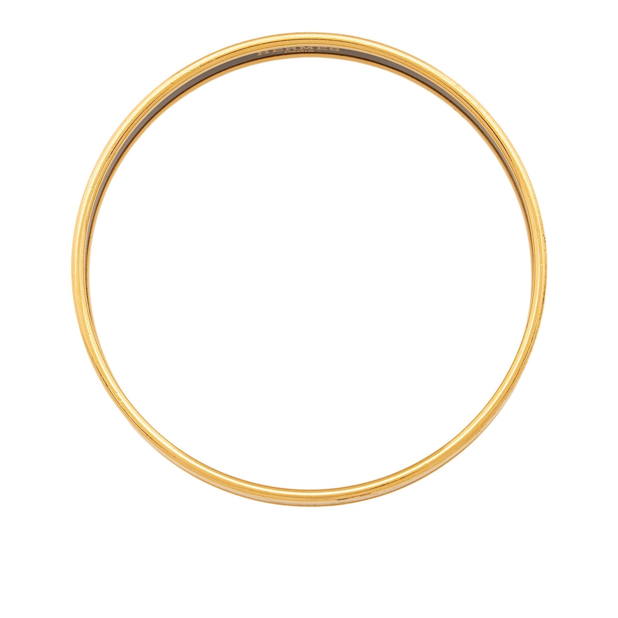 Hermes Enamel Caleche Narrow Bangle