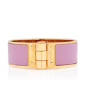 Hermes Enamel Hinged Wide Bracelet