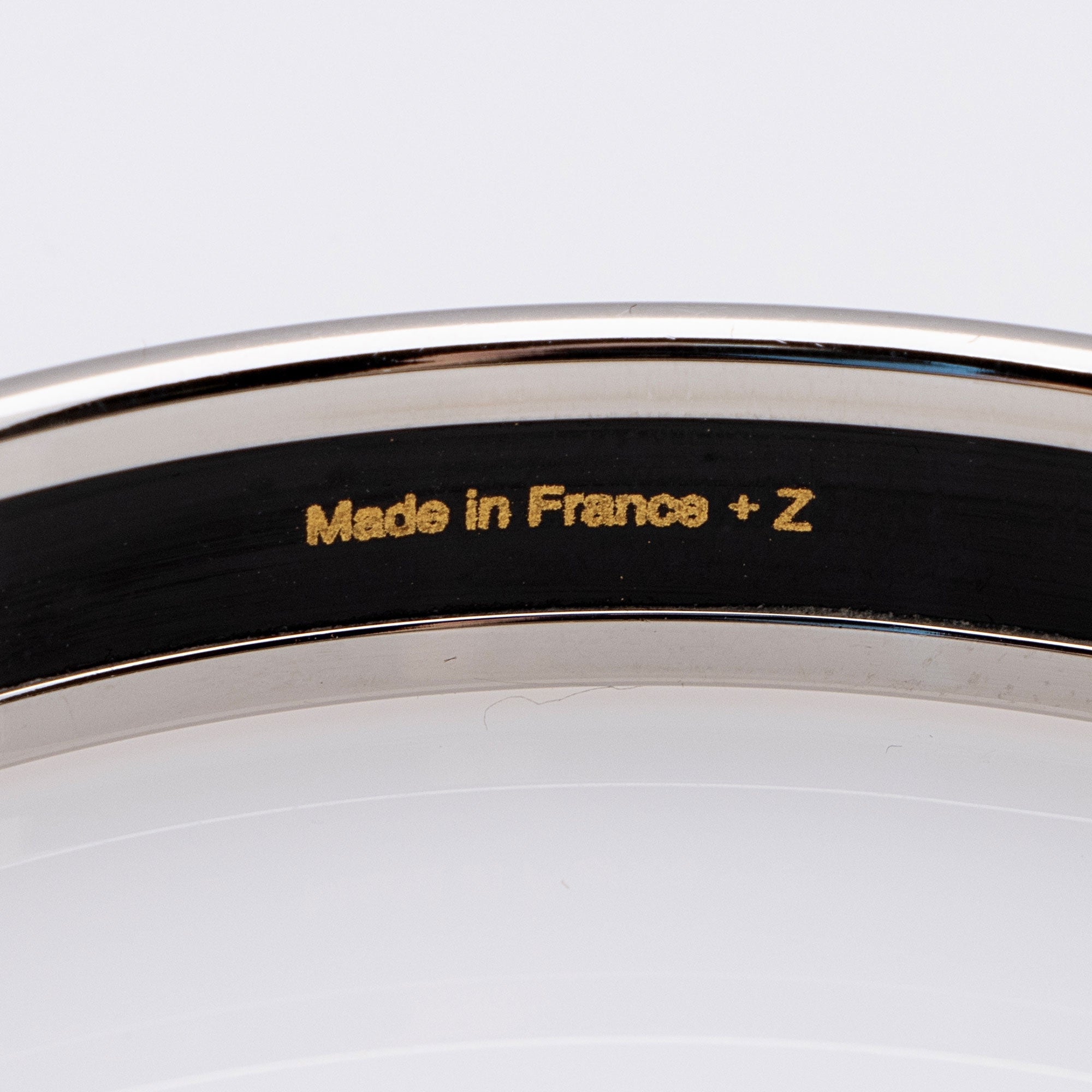 Hermes Printed Enamel Narrow Bangle
