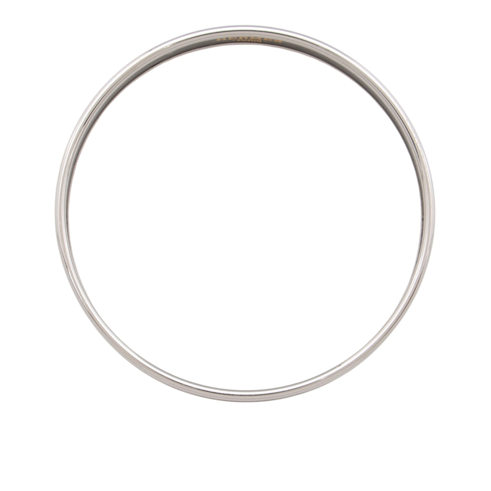 Hermes Printed Enamel Narrow Bangle