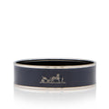 Hermes Enamel Caleche Wide Bangle