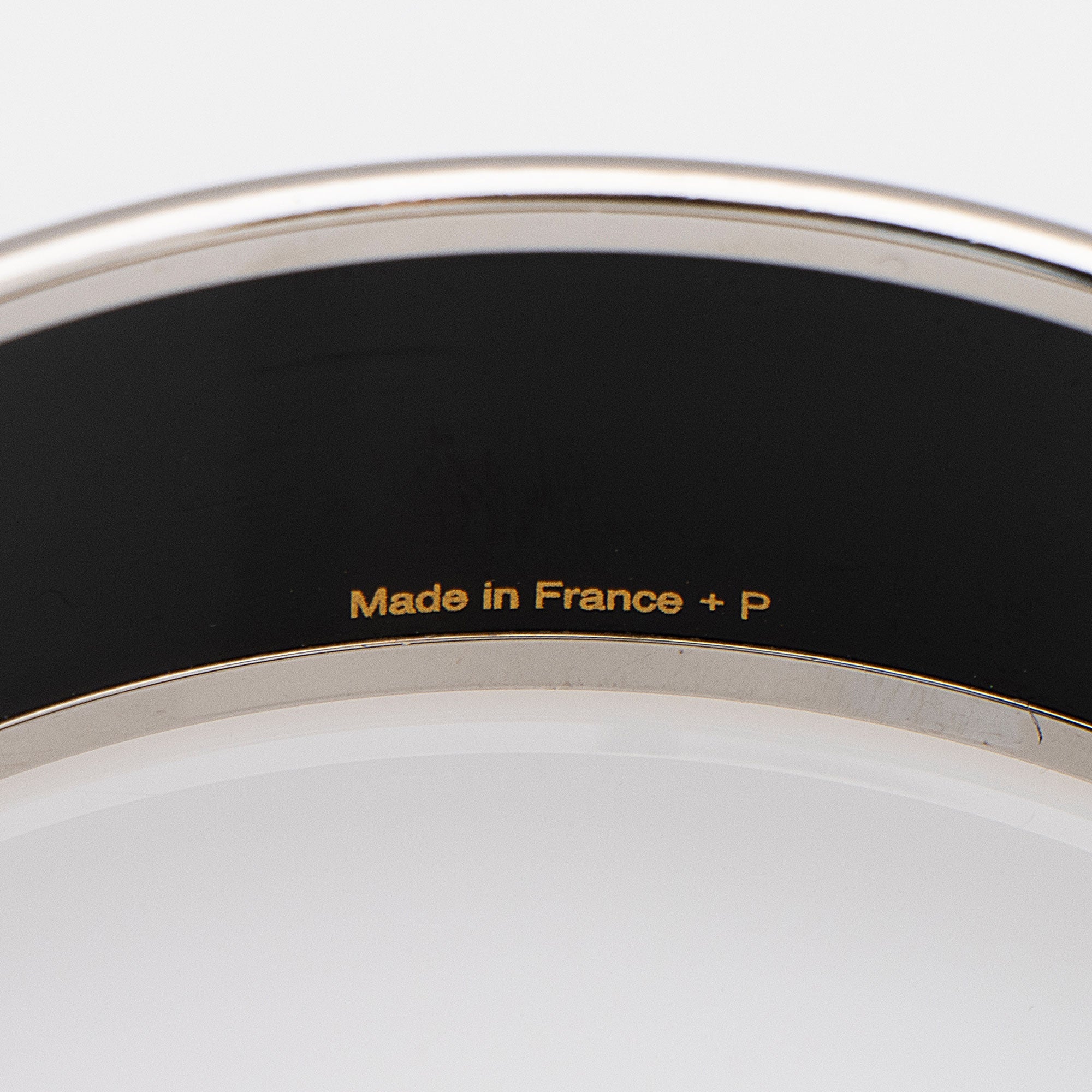 Hermes Enamel Caleche Wide Bangle