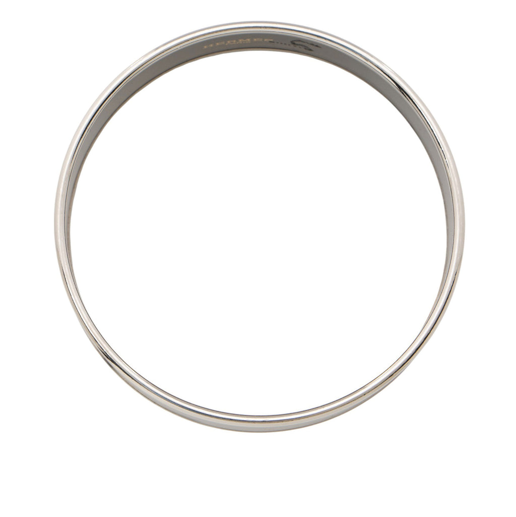 Hermes Enamel Caleche Wide Bangle